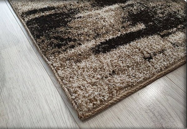HU Moderní béžovo-hnědý koberec Rio 170-Cream-Cream s pleteným vzorem Rozměr: 60x100 cm
