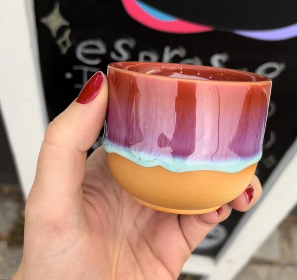 Rainbow Keramický šálek Pink