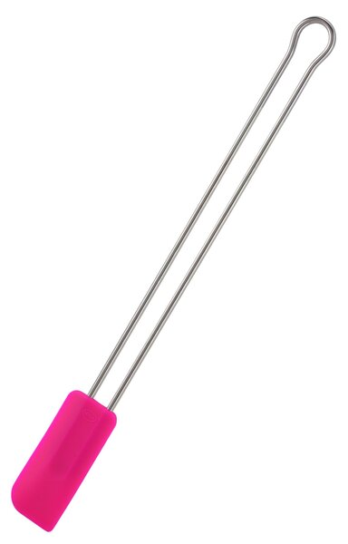 Silikonová stěrka růžová 26 cm úzká - RÖSLE (Špachtle růžová 26 cm malá - RÖSLE)