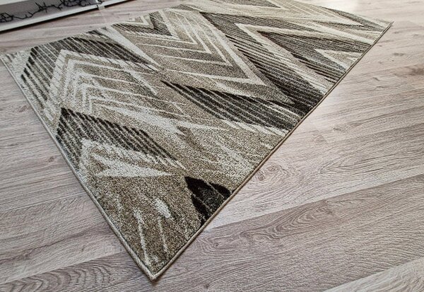 HU Béžovo-hnědý abstraktní koberec Rio 519-Beige-Cream Rozměr: 60x100 cm