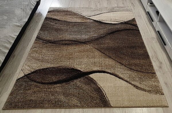 HU Moderní koberec Rio 443-Cream-Beij v béžovo-hnědé barvě Rozměr: 60x100 cm