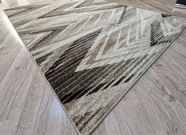 HU Béžovo-hnědý abstraktní koberec Rio 519-Beige-Cream Rozměr: 60x100 cm