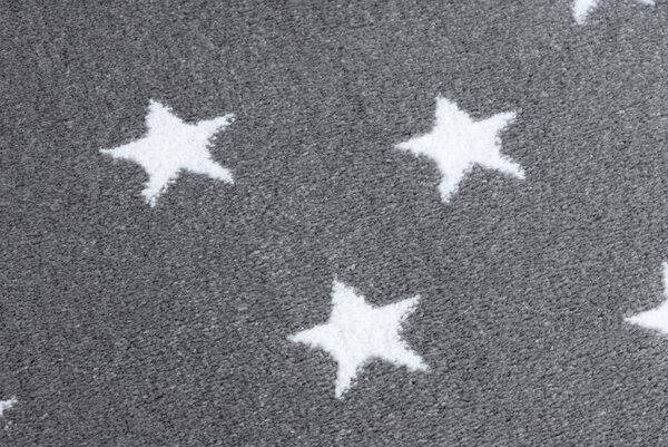 Dywany Łuszczów, Dětský kusový koberec Petit Cloud stars grey, 140x190, šedá, dětský pokoj