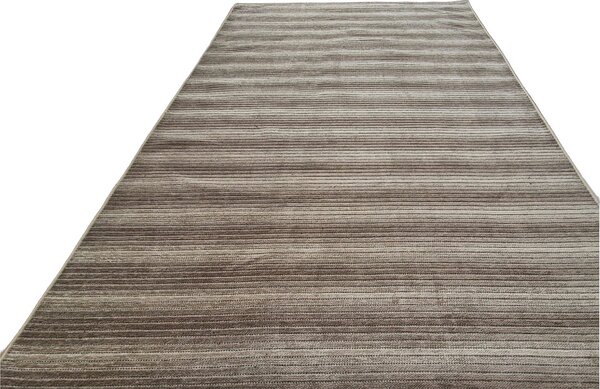 HU Béžový pruhovaný koberec Saloon Beige Rozměr: 50x80 cm