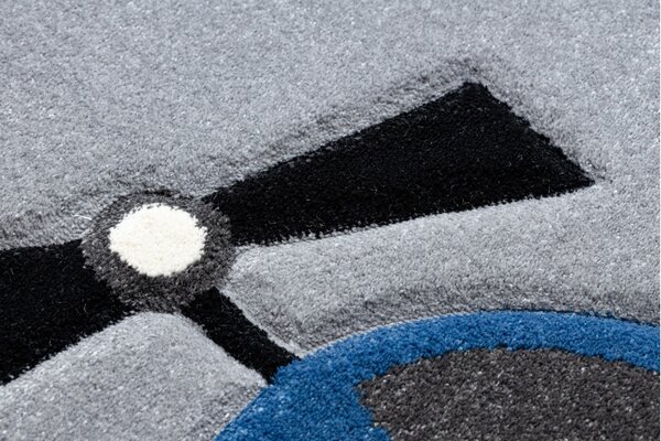 Dywany Łuszczów, Dětský kusový koberec Petit Toys cars grey, 140x190, šedá, dětský pokoj