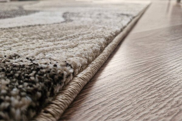 HU Béžovo-hnědý abstraktní koberec Rio 936-Beige-Fume Rozměr: 60x100 cm