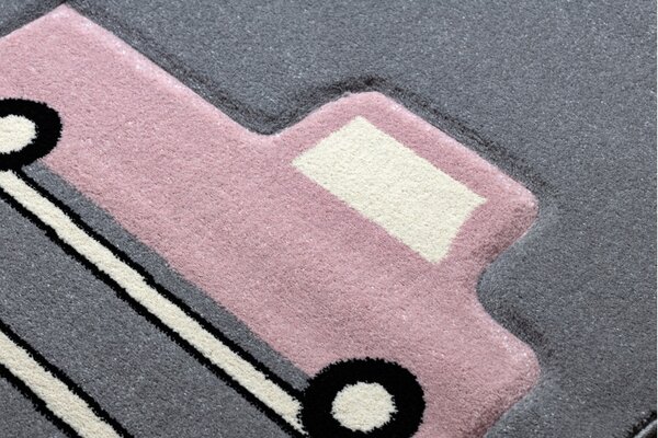 Dywany Łuszczów, Dětský kusový koberec Petit Toys cars grey, 140x190, šedá, dětský pokoj