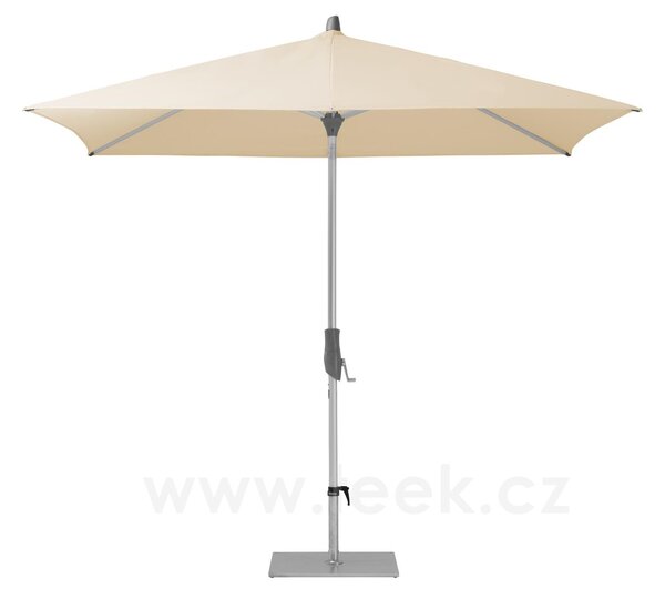 Glatz Slunečník Alu-Twist, Glatz, obdélníkový 210x150 cm (2,1x1,5 m), rám eloxovaný hliník, potah polyester 220 g/m2 barva natur