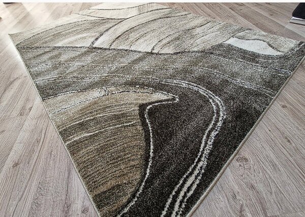 HU Béžovo-hnědý abstraktní koberec Rio 936-Beige-Fume Rozměr: 60x100 cm