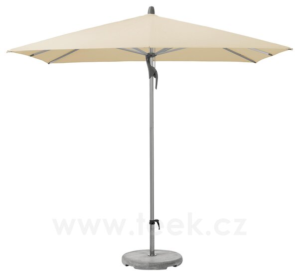 Glatz Profesionální slunečník Fortino, Glatz, čtvercový 200x200 cm (2x2 m), natur, rám eloxovaný hliník, potah polyester 220 g/m2