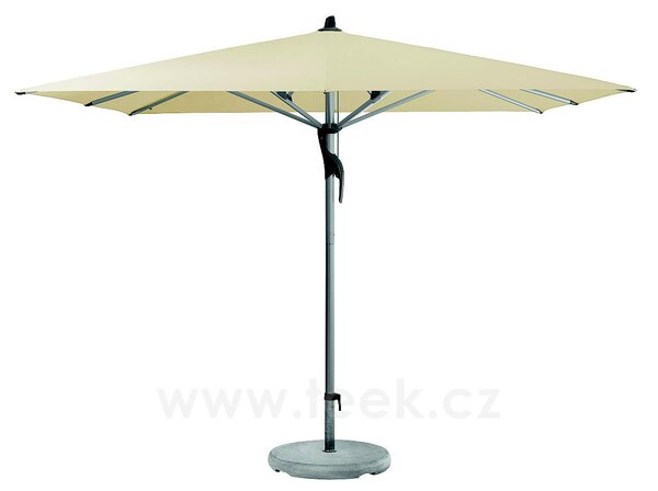 Glatz Profesionální slunečník Fortero, Glatz, čtvercový 250x250 cm (2,5x2,5 m), natur, rám eloxovaný hliník, potah polyester 220 g/m2