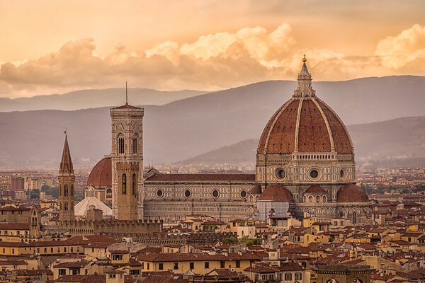 Florencie s katedrálou Santa Maria del Fiore – Jednodílný obraz, 60 × 40 cm