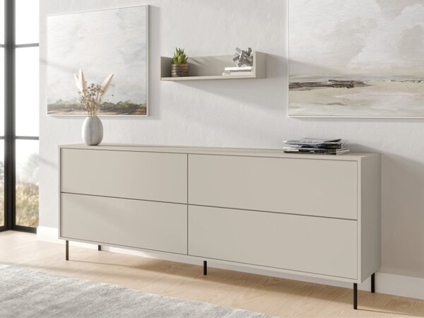Skříňka Sarimzo 200 4D, Barva: kašmír 5903211509490