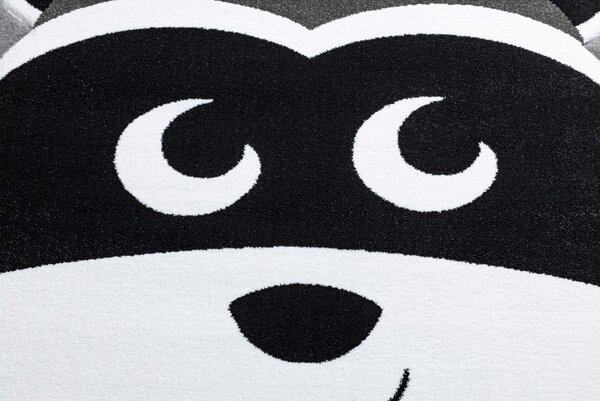 Dywany Łuszczów, Dětský kusový koberec Petit Raccoon mukki grey, 160x220, šedá, dětský pokoj