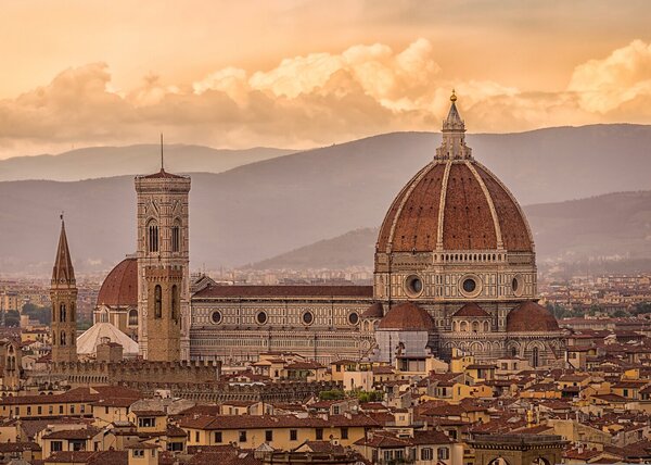 Florencie s katedrálou Santa Maria del Fiore – Jednodílný obraz, 70 × 50 cm