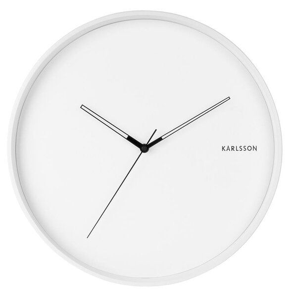 KARLSSON Nástěnné hodiny Hue Metal bílá ø 40 cm × 4,5 cm