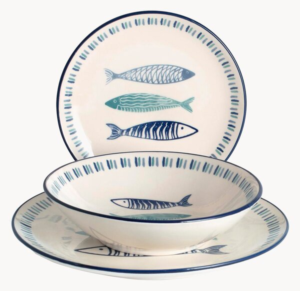 Sada kameninového nádobí Sardinas, pro 6 osob, 18 dílů