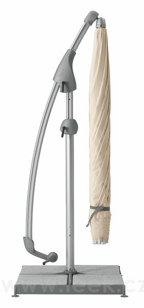 Glatz Boční slunečník Pendalex P+, Glatz, kulatý 300 cm (3 m), barva dle vzorníku, rám eloxovaný hliník, potah akryl 300 g/m2