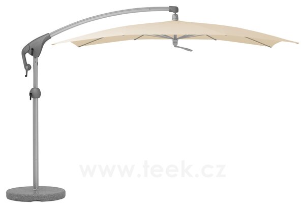 Glatz Boční slunečník Pendalex P+, Glatz, obdélníkový 285x230 cm (2,85x2,3 m), barva dle vzorníku, rám eloxovaný hliník, potah akryl 300 g/m2