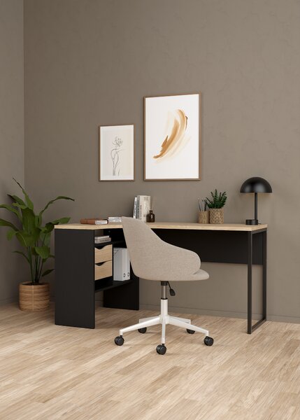 Psací stůl Function Plus 80118 černá/jackson hickory - Tvilum