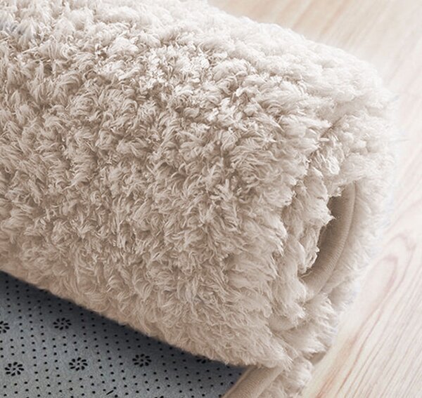 Béžový kulatý koberec Alpaca Rozměr: 80 cm