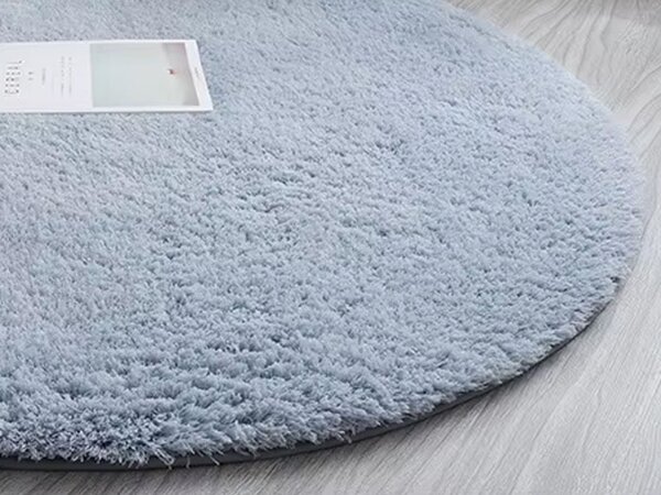 Šedý kulatý koberec Alpaca Rozměr: 80 cm
