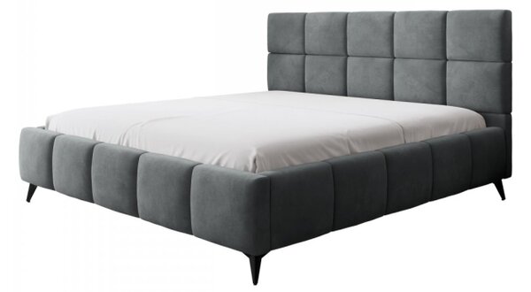 Čalouněná postel s úložným prostorem Miksin, Potah: Velluto 02, Rozměr postele: 140 x 200 cm 5903211516993