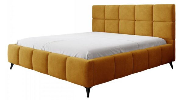 Čalouněná postel s úložným prostorem Miksin, Potah: Velluto 02, Rozměr postele: 140 x 200 cm 5903211516993