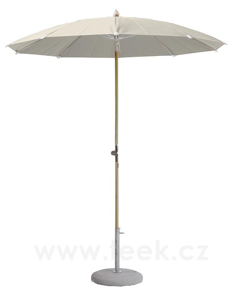 Glatz Dřevěný slunečník Alexo, Glatz, kulatý 200 cm (2 m), rám jasanové dřevo (ash), potah polyester 250 g/m2 barva dle vzorníku