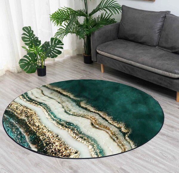 TZ Kruhový mramorový koberec Kiara Rozměr: 90 cm