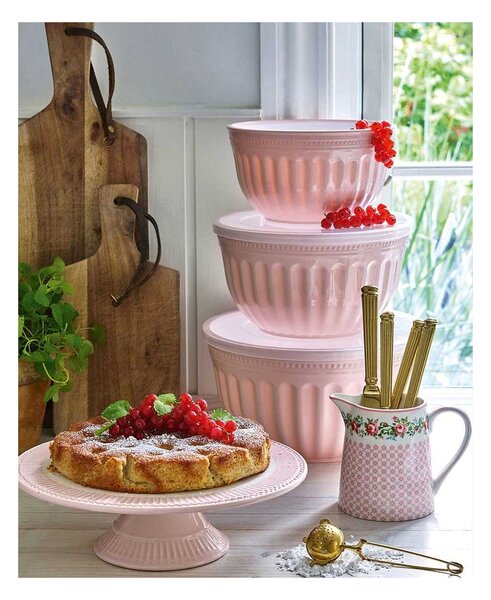 Sada kuchyňských misek s víčky Alice Pink - 3 ks Green Gate