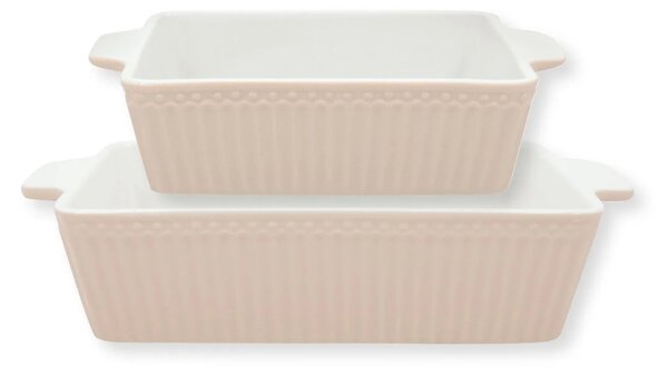Zapékací mísy Alice Creamy Fudge - set 2 ks Green Gate
