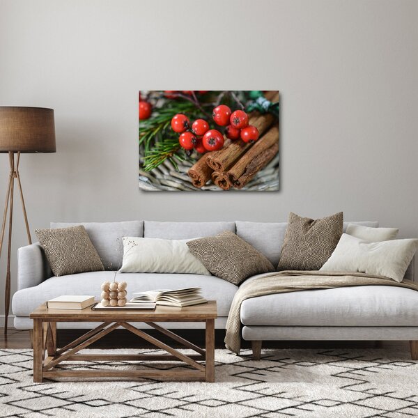 Obraz jeřabin a skořice (70x50 cm)
