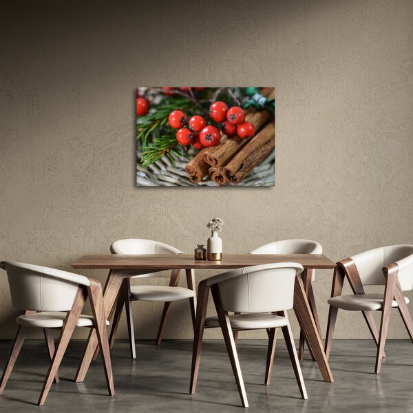 Obraz jeřabin a skořice (70x50 cm)