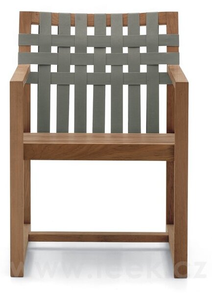 Roda Jídelní křeslo Network, Roda, 59x59x84 cm, rám teak, pásový výplet barva dle vzorníku, bez sedáku