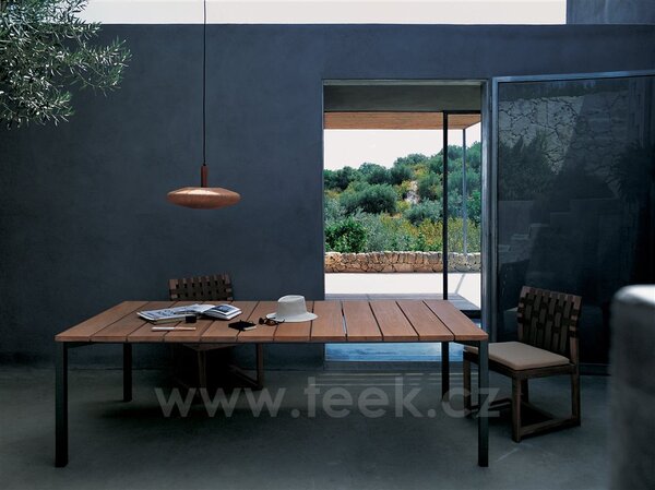Roda Jídelní židle Network, Roda, 50x58x84 cm, rám teak, pásový výplet barva dle vzorníku, bez sedáku
