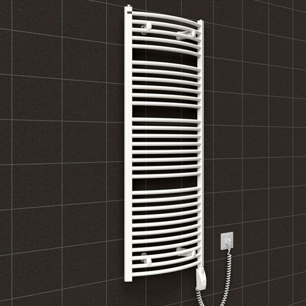 BPS-koupelny Elektrický koupelnový radiátor Hermes E 25-01, připojení typ 01, 50x74 cm, bílá RAL 9016