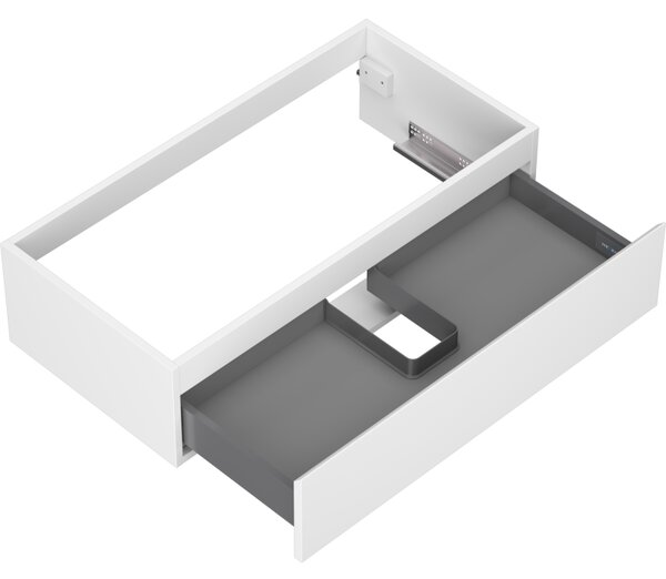 Mexen Orio, koupelnová skříňka 90 cm, 1 zásuvka, bílá matná, 91A10-09023-1-BF01
