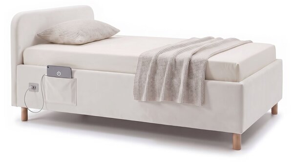 Multifunkční úložná postel NEXUS 2 s roštem a USB nabíječkou, 90x200 cm