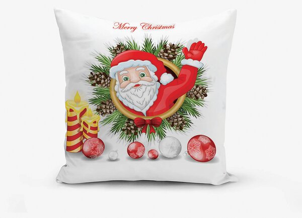 XPOSE® Bavlněný povlak na polštář SANTA VÁNOCE 40x40 cm 2ks
