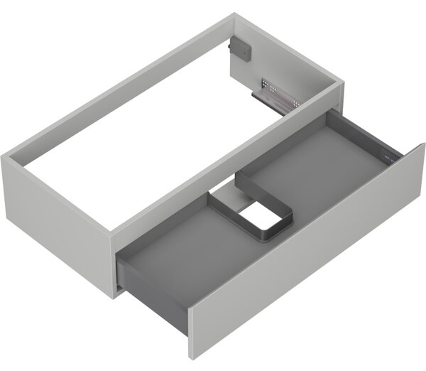 Mexen Orio, koupelnová skříňka 90 cm, 1 zásuvka, šedá matná, 91A10-09023-1-BF62
