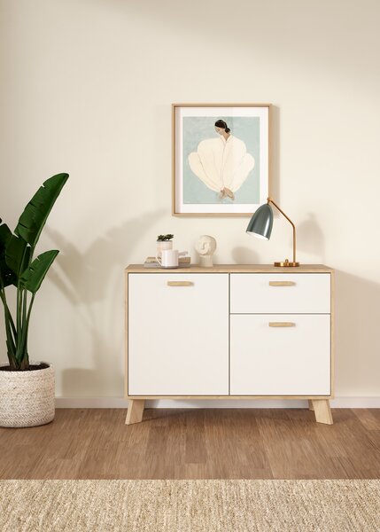 Komoda Ikast 86716 jackson hickory/bílá - Tvilum