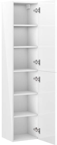 Mexen Orio, koupelnový stolek 35 cm, 2 dvířka, bílá lesklá, 91A11-03016-2-BF00