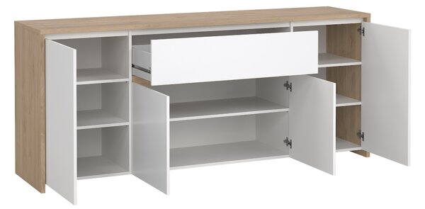 Komoda Next 50316 jackson hickory/bílý lesk - Tvilum