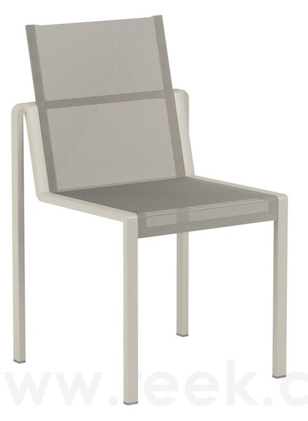 Royal Botania Jídelní židle stohovatelná Alura, Royal Botania, rám hliník pebble, výplet Batyline pearl grey
