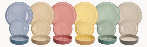 Sada porcelánového nádobí Rhapsody, pro 6 osob, 18 dílů