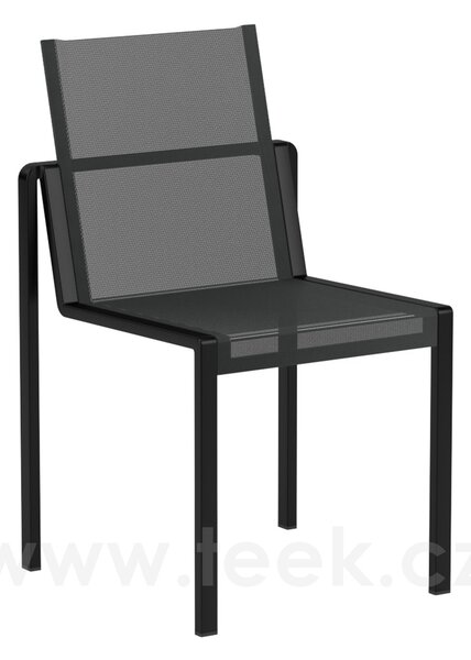 Royal Botania Jídelní židle stohovatelná Alura, Royal Botania, rám hliník pebble, výplet Batyline pearl grey