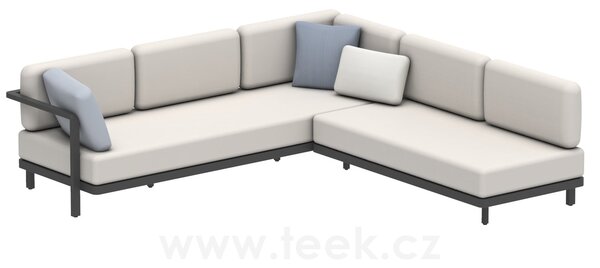 Royal Botania Sedací sestava Alura Lounge SET 04 A, Royal Botania, 250x245 cm, rám hliník anthracite, bez sedáků