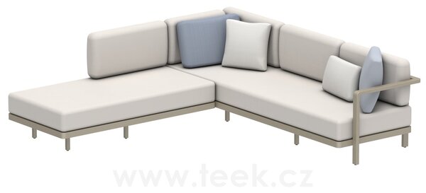Royal Botania Sedací sestava Alura Lounge SET 06 A, Royal Botania, 250x245 cm, rám hliník anthracite, bez sedáků