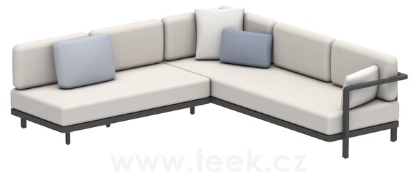 Royal Botania Sedací sestava Alura Lounge SET 04 A, Royal Botania, 250x245 cm, rám hliník anthracite, bez sedáků